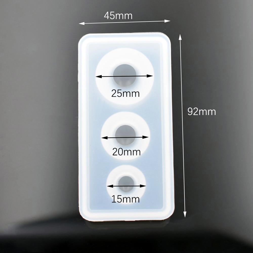 SNASAN Silicone Mold Ball Beads 9mm-25mm Epoxy Resin Silicone Mould DIY Handmade Craft Charms Jewelry Making Tool