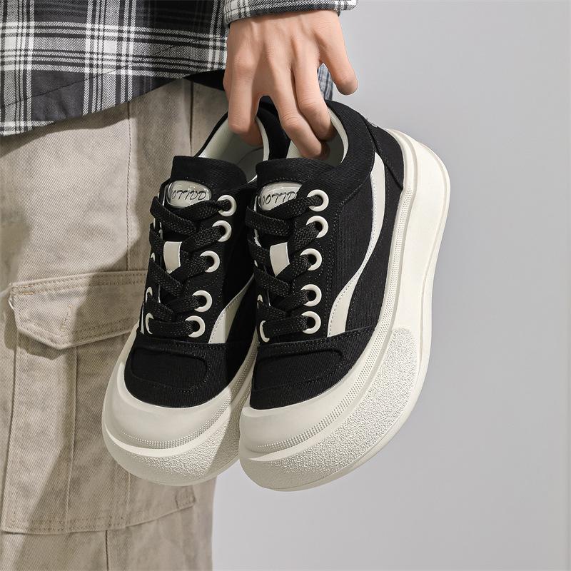 Ugly cute shoes dad shoes round head bread shoes bubble drink star couple canvas shoes board shoes