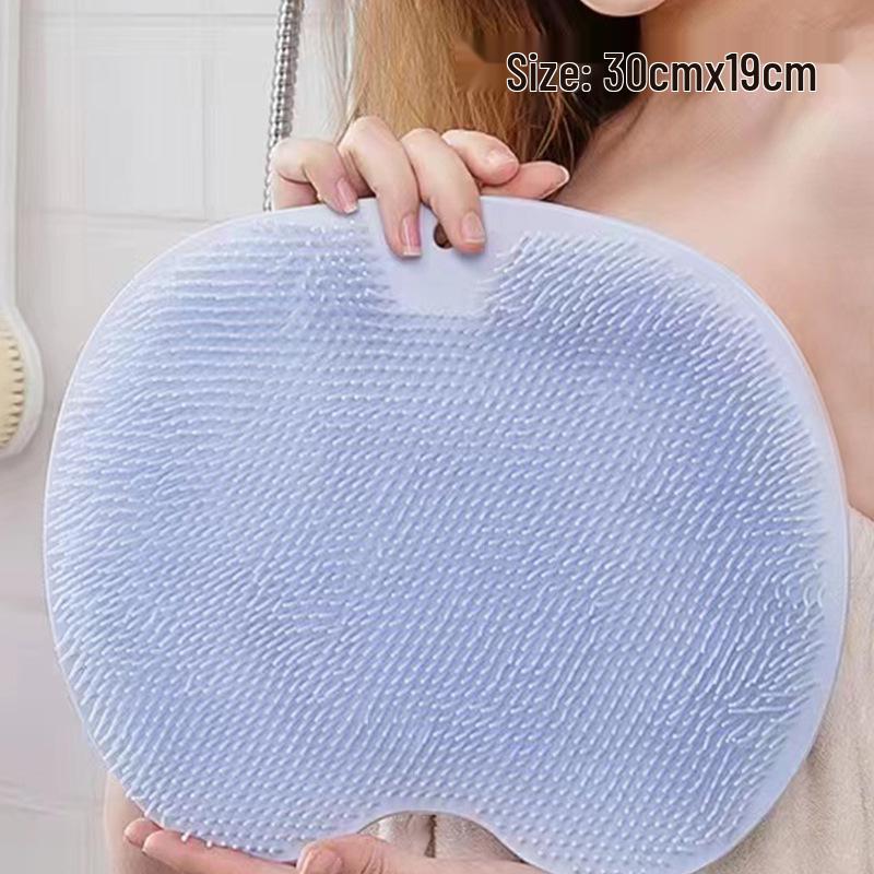 

Многофункциональная нескользящая силиконовая подушечка для мытья тела и ног синий