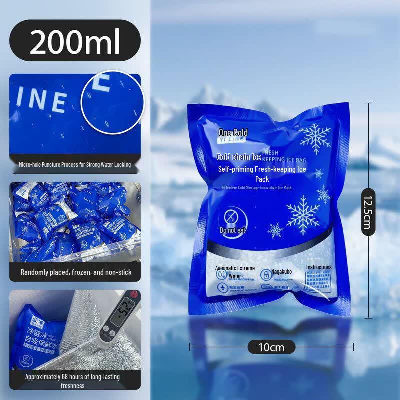 Reusable Self-Absorbing Ice Packs