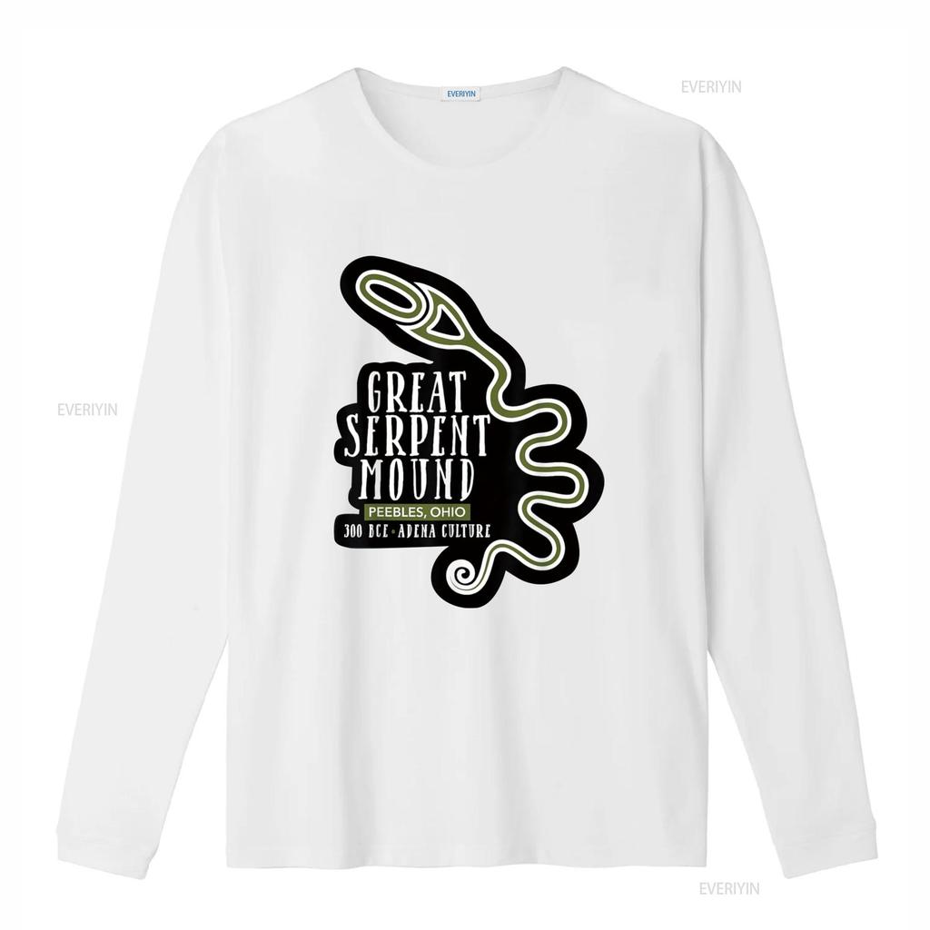 The Great Serpent Mound T Shirt vintage Washed Comfortable Soft fashion designer clothes graphic Top For Everyday Wear