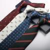 Tie Men'S Formal Wear British Retro Brown Striped 8Cm Hand Style Student Work Professional Wear