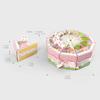 10PCS Creative Cartoon Rabbit Gift Box Triangular Easter Egg Cake Shaped Box Mutlicolor Cookies Snack Sugar Packing Box Easter