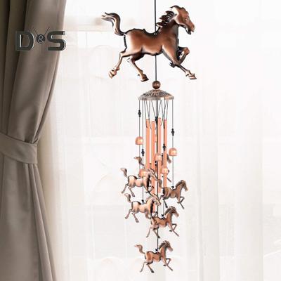 Campanelli Eolici in Metallo Fatti a Mano Cavallo al Galoppo Campanello Eolico Campanello Eolico Retrò con Campanelle per Decorazioni Casa Interno Giardino Patio Cortile