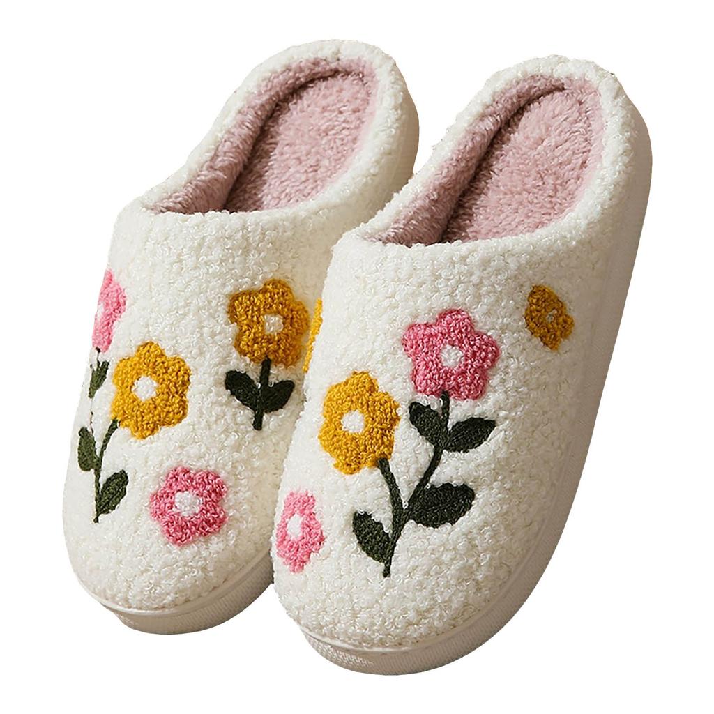 Women Home Slippers Winter Warm Home Slippers For Women Men Soft Plush Fuzzy Winter Holiday Slippers Slippers Zapatos Para Mujer