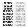 CXGSL1 ABS Car Body Letters Emblem Rear Trunk Sticker Badge for Mercedes Benz G36 G63 G65 G200 G230 G300 G350 G500 G550 G Class