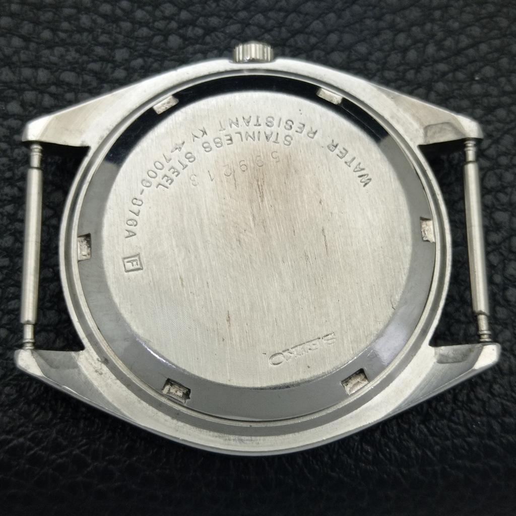 VINTAGE SEIKO 5 AUTOMATIC 7006A JAPAN MENS BLACK COLOR DIAL WATCH A701633-5