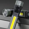 Multifunctional 90 degree corner flashlight work light typeC rechargeable with magnet COB side light flashlight