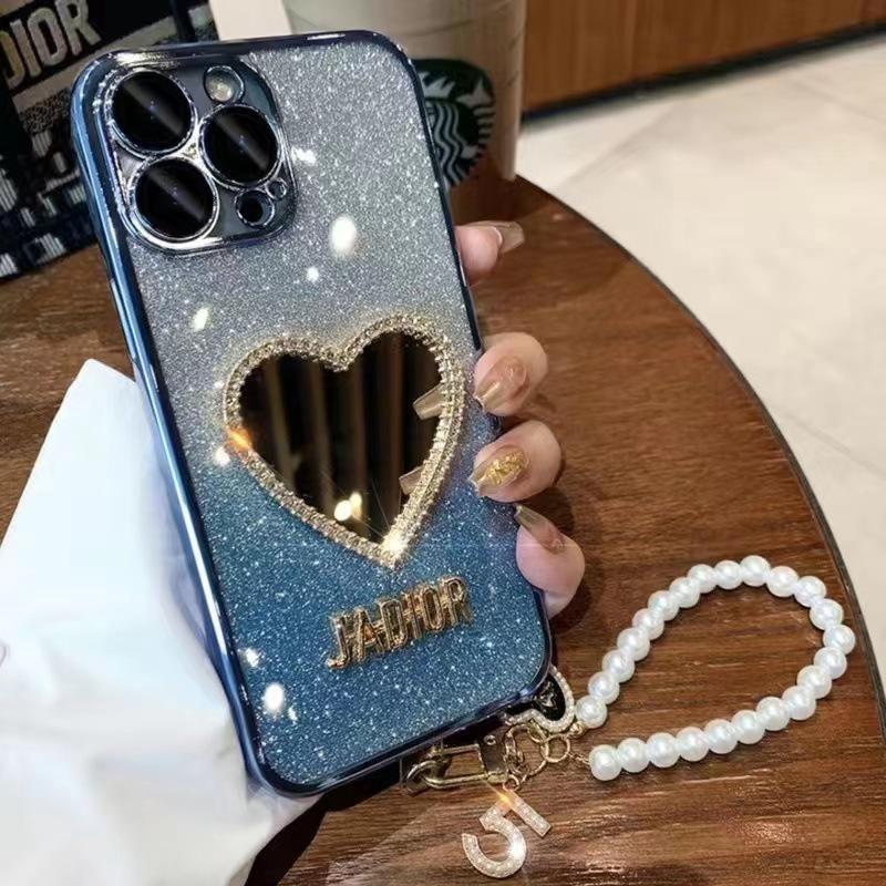 

Чехол-зеркало Love Makeup для Apple iPhone 12–14, блестящий универсальный объектив, подходит для 15 Pro Max iPhone 12 Pro