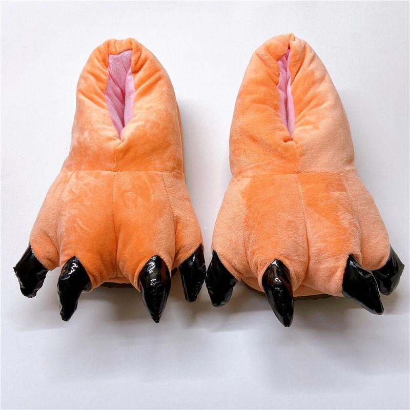 Осенне-зимняя хлопковая обувь с рисунком лапы динозавра — фото 7