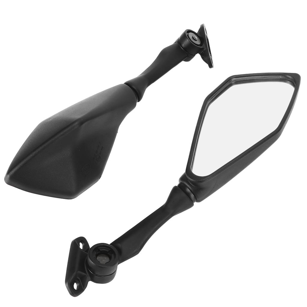 Pair Motorcycle Rear View Mirrors Folding Black Replacement for Ninja 300 250 ZX6R 636 300R EX300 ABS 2011‑2018