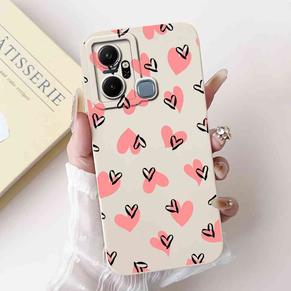 For Infinix Smart 6 Plus X6823C Case Luxury Floral Fashion Soft Silicone Cover For Infinix Smart 6Plus X6823 6.6" Phone Case