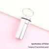 Portable Aluminum Pill Case with Keychain & Sealed Earplugs - Outdoor Survival Gear Pendant