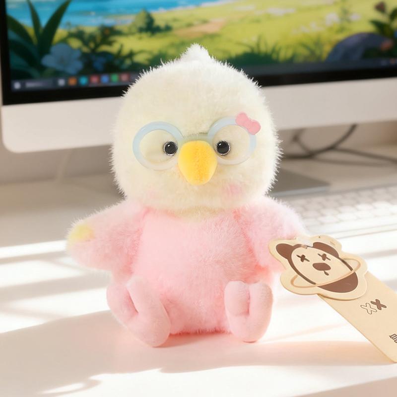 15Cm Stuffed Colorful Parrot Plush Doll Soft Blue Yellow Green Pink Bird Cute Plushie Appeasing Gift