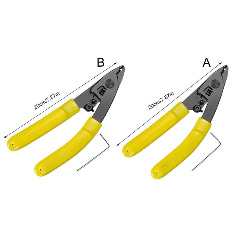 Professional Fiber Optical Stripping Tool With Safety Lock Metal Design Ergonomic Grip Design For Networking Cables Wire
