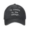 Cappellino da Baseball Estivo Hollanov Sto Arrivando Al Cottage Protezione Solare Stampa Resistente Al Sole Cappellino Trucker Lavato Escursionismo Pesca Cappellino Snapback