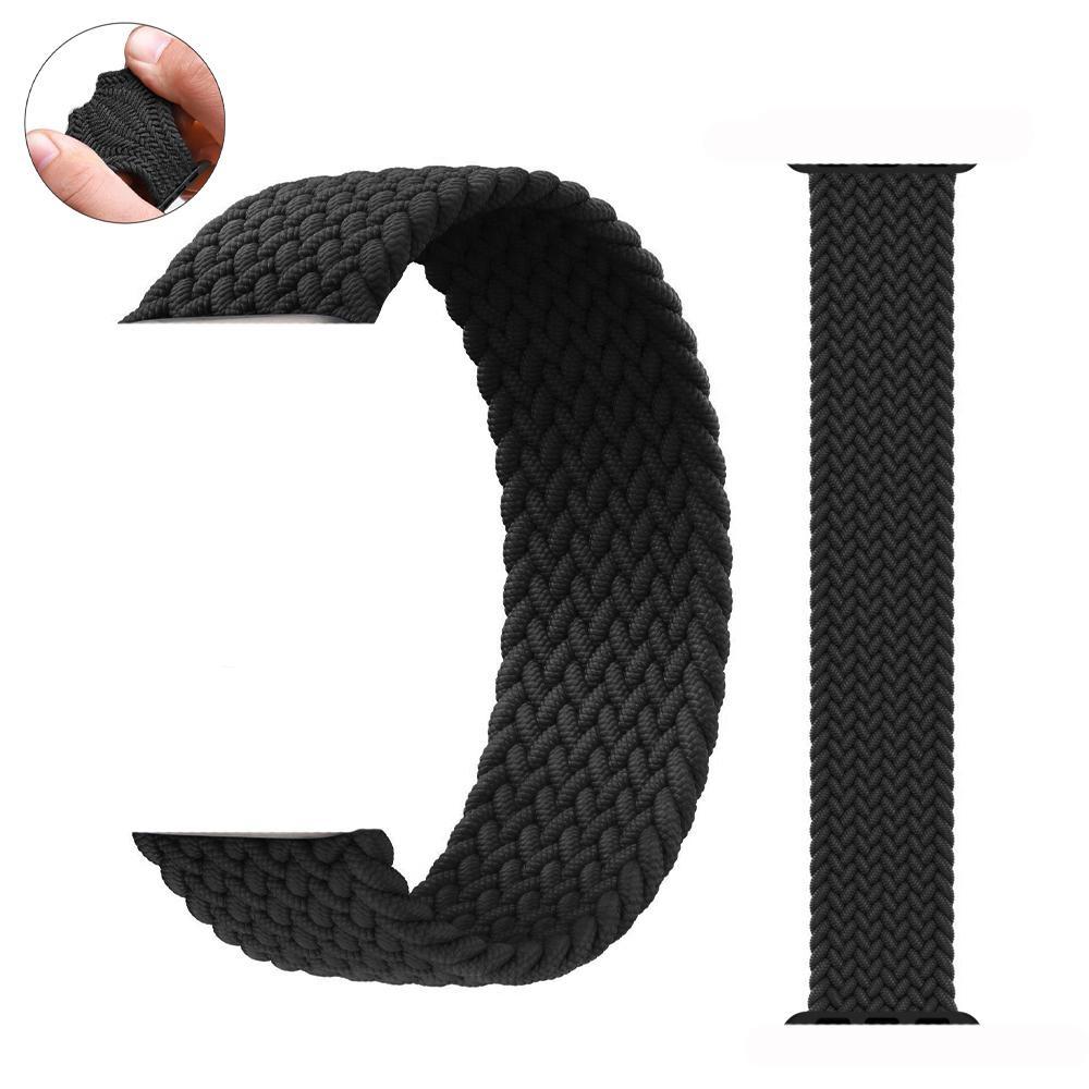 Elastic Braided Solo Loop Nylon Strap for Smart Watch Band Series 7 8 Ultra SE 6 49/45/41/44/40/38/42mm Series 3 4 Soft Nylon Breathable Belt Bracelet