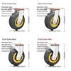 Heavy-Duty Silent Caster Wheels with Brakes (4, 5, 6, 8-inch) - Limited-Time Special Offer