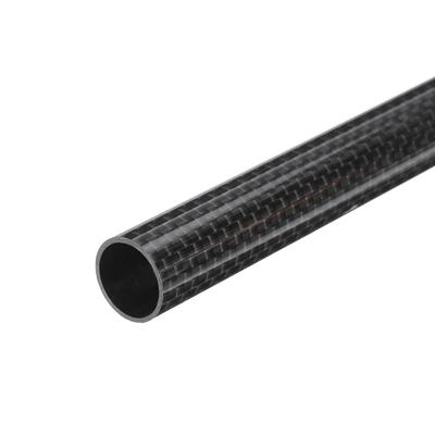Uxcell Single Carbon Fiber Tube, 14 X 16 X 330mm, Glossy Surface, Rolled, Pure Carbon Round Tube for RC Airplanes, Multicopters, and Quadcopters