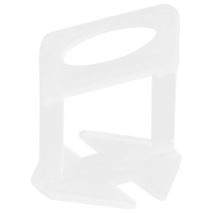 Clips de nivellement de carreaux - VIDAXL - 1000 pcs - 3 mm - Blanc - Matériau robuste