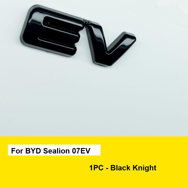 For BYD Sealion 07 EV Car Black Front Emblem Modification Black Warrior Car Badge Covering Styles Logo Tail Logo