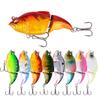 7.5cm/10g Two-Section Floating Minnow Lure: Multi-Section Bionic Bait for Long Cast Fishing.
