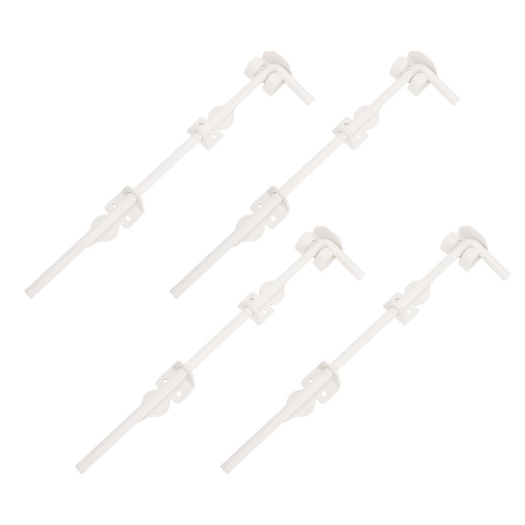 4 Juego Pestillo de Caña con Cerrojo de Rosca Varilla de Caída 12in Valla de Madera Pestillo de Suelo Tope de Metal Pasador de Caída de Acero Herrajes de Alta Resistencia