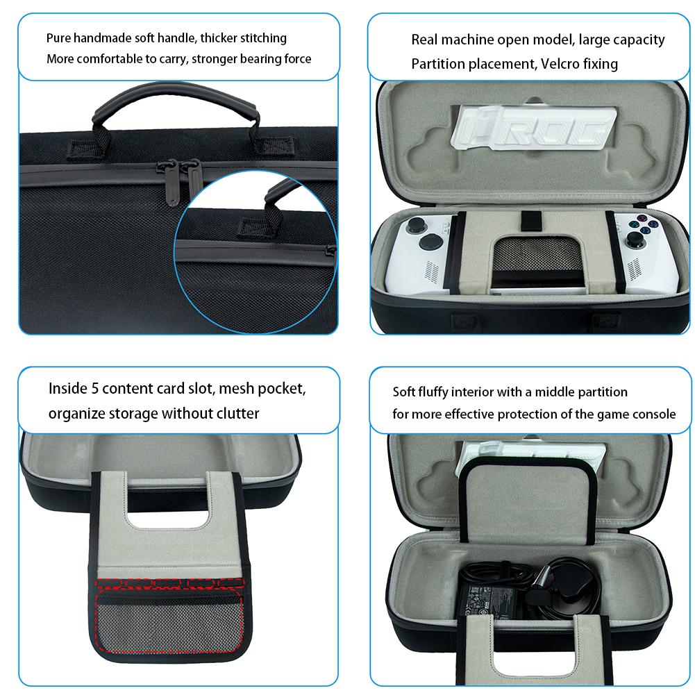 Portable Carrying Case Bag for Asus ROG Ally Console Storage Bags Shockproof Hard EVA Protective Cover for Asus ROG Ally Case