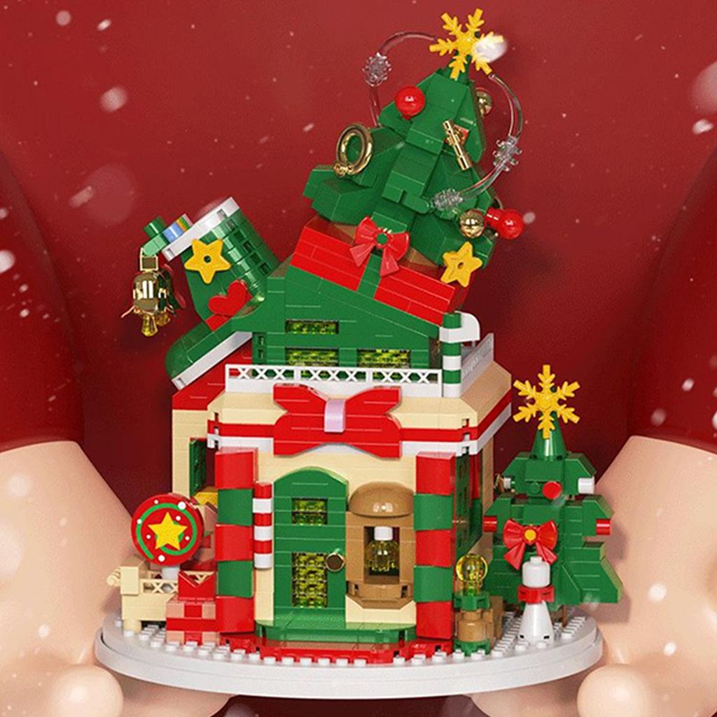 Christmas Building Block Toys For Boys And Girls, Compatible With , Elderly Men, Snowmen AndReindeer