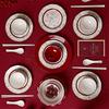 French Rose Engagement Dinnerware Set: Wedding & Housewarming Gift for Newlyweds