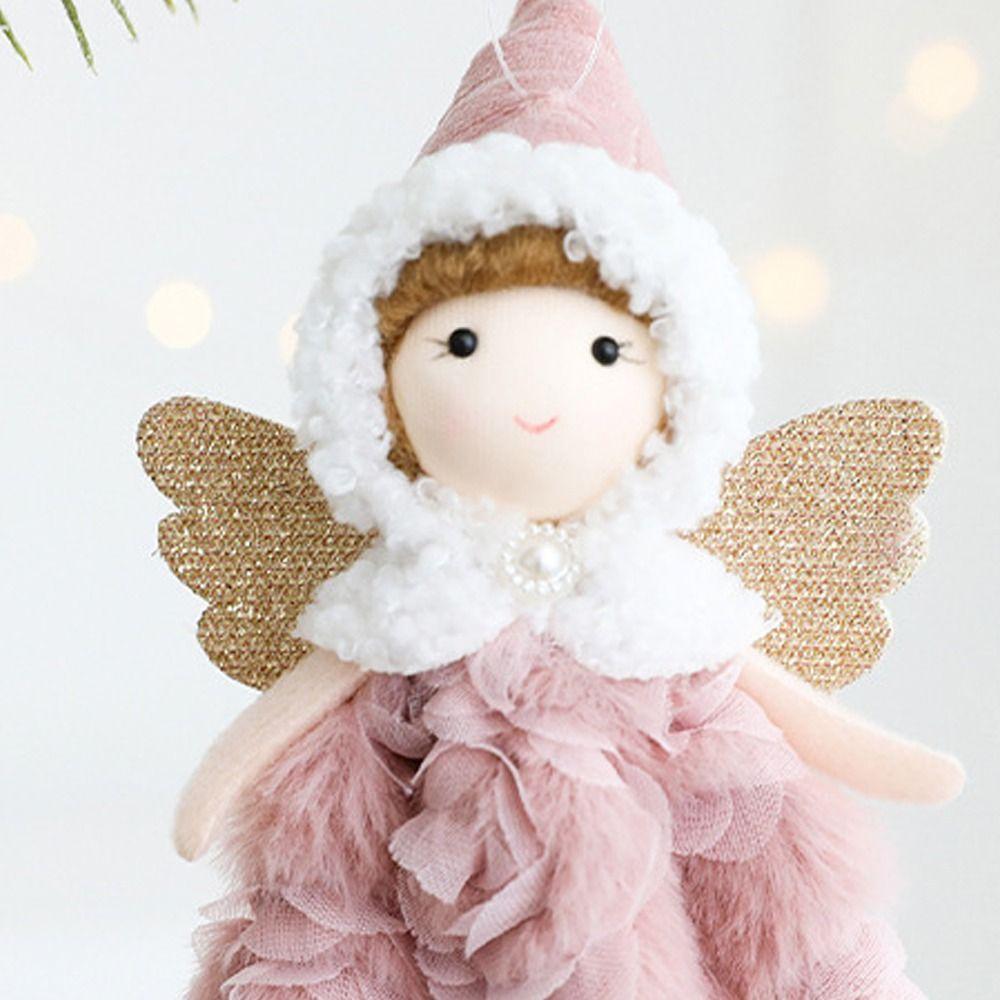 Soft Christmas Dress Angel Girl Pendant Handmade Xmas Tree Pendant  Hotel Office Decor