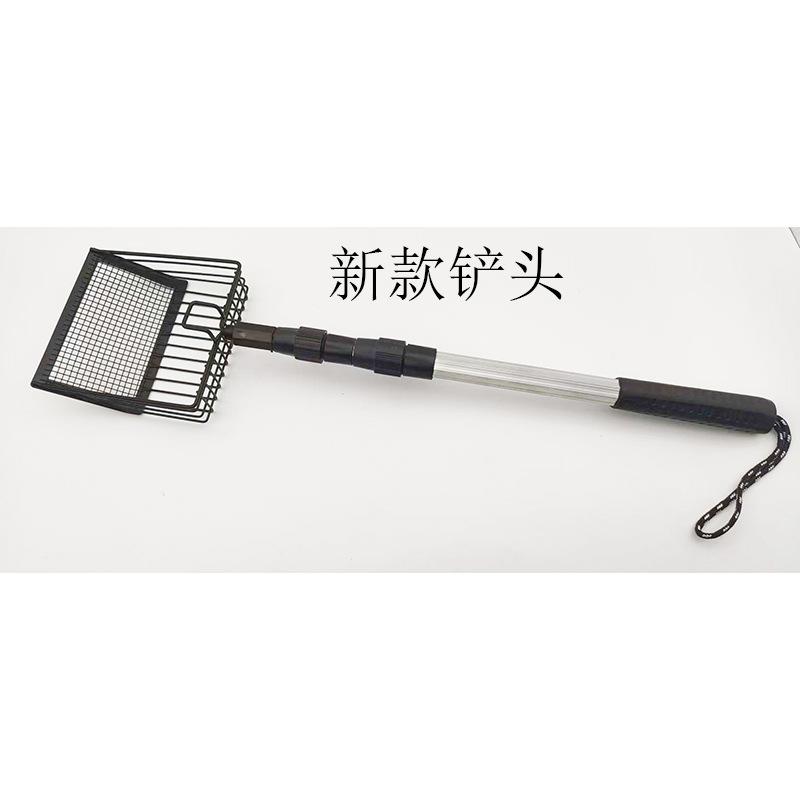 

Cat litter shovel Telescopic handle Extended handle Leaky shovel Metal chicken manure shovel Chicken house cleaning shovel Beach shovel Toilet picker 3-section telescopic handle