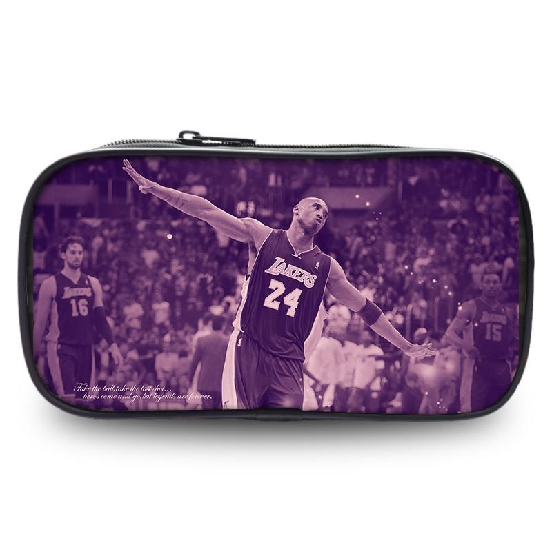 Kobe Bryant Sports Star Pen Case Large Capacity Stationery Organizer For Students