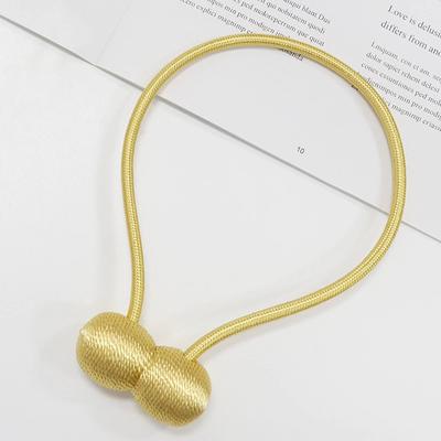 Lot de 2 Embrasses de Rideaux Jaune Doré