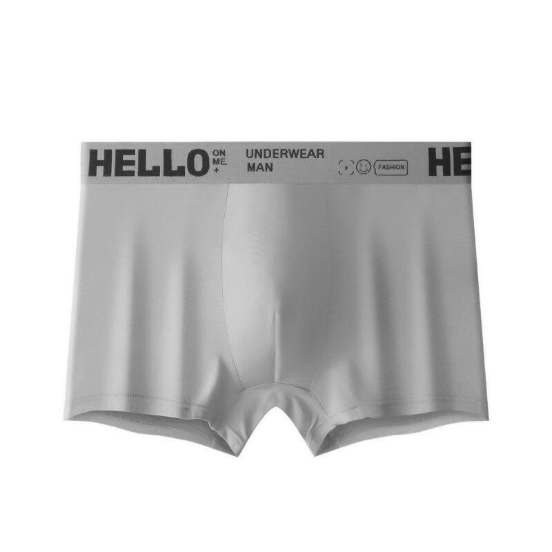 6pcs Men's Underwear Ice Silk Men's Four Cornered Pants Teenagers' Sports Plus Size Flat Cornered Pants Boxer Brief