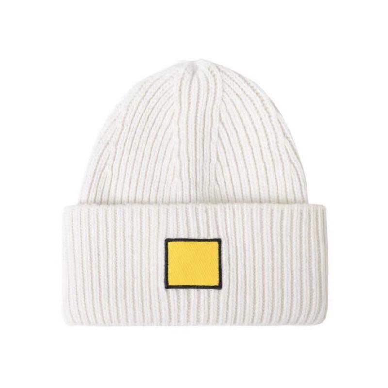 Wool Wool Hat Square Smiley Hat Autumn And Winter Thickened Men's Hundred Warm Hat Couple Knitted Hat Women's Hat