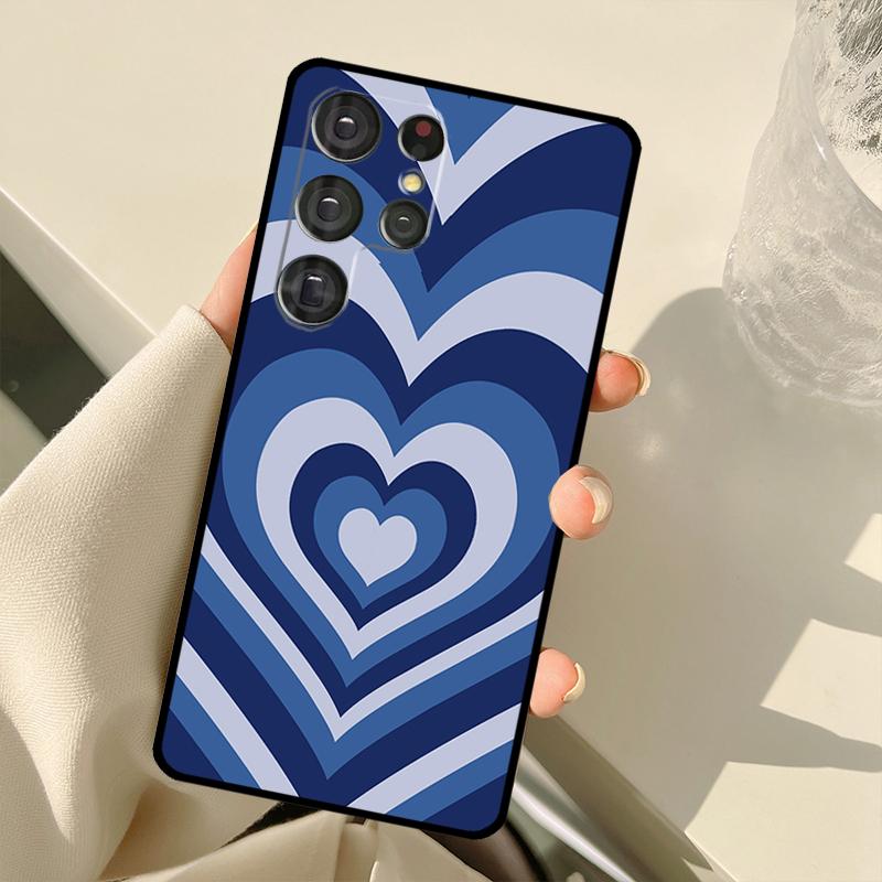 Latte Love Tunnel Brown Heart Case For Samsung Galaxy S22 Ultra S21 S20 S24 S25 Ultra S9 S10 Plus S23 FE S25 FE Back Cover