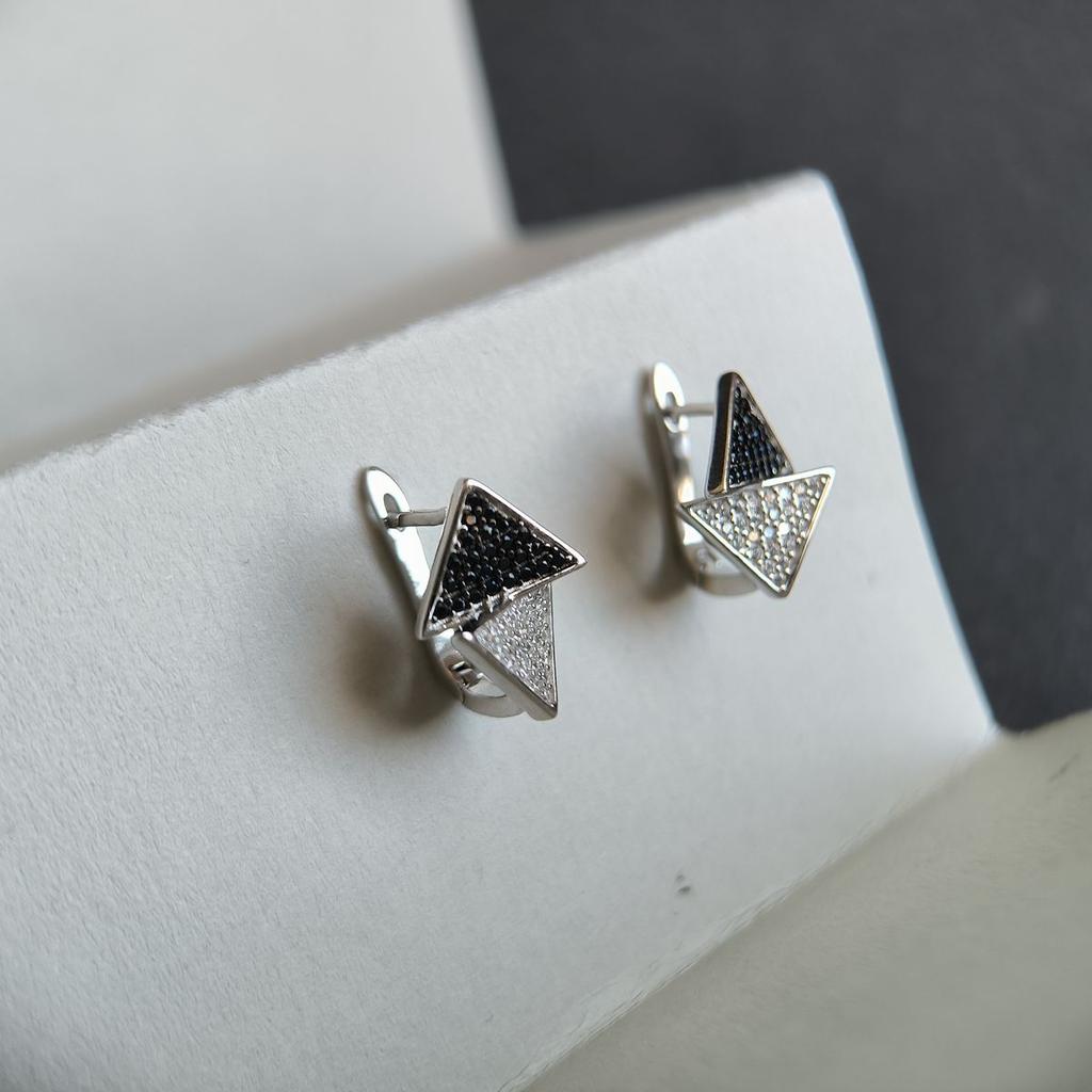 Silver Earrings with Cubic Zirkonia (2182924)