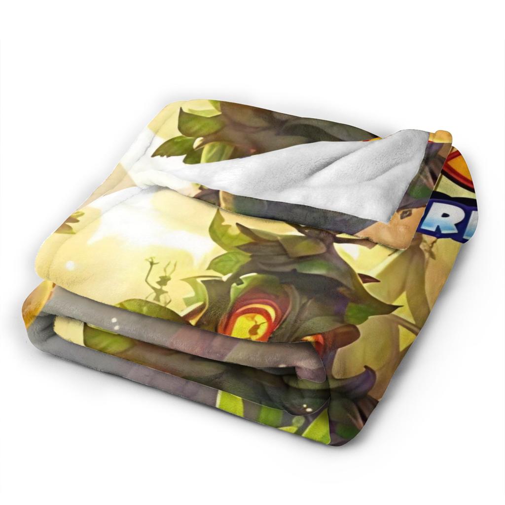 Maya The Bee With Flowers Cartoon Throw Blanket for Couch  Fuzzy Soft Plush Blanket 50x60 Inches Multiple Sizes Bedspreads
