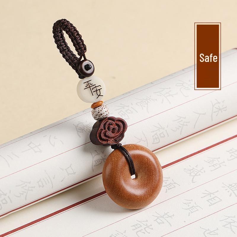 Брелок-подвеска Пи Яо из персикового дерева на удачу и защиту