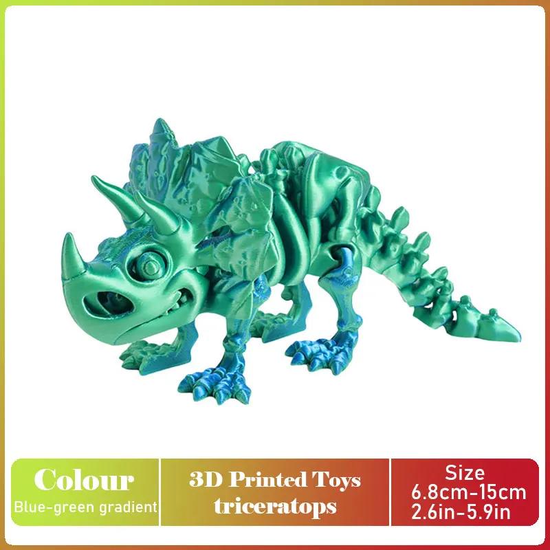 Tirannosauro Rex Stampato 3D Modello di Dinosauro Realistico Articolato Completamente Mobile Regalo di Compleanno Animali Realistici Decorazione da Scrivania