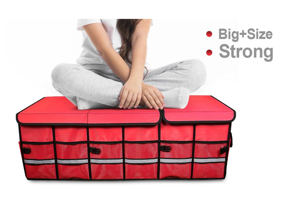 Foldable Car Trunk Organizer Box for Outdoor Use