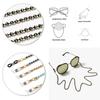 Neck Women Matte Bead Non-slip Fashion Mask Cord Holders Glasses Chain Metal Mask Rope Copper