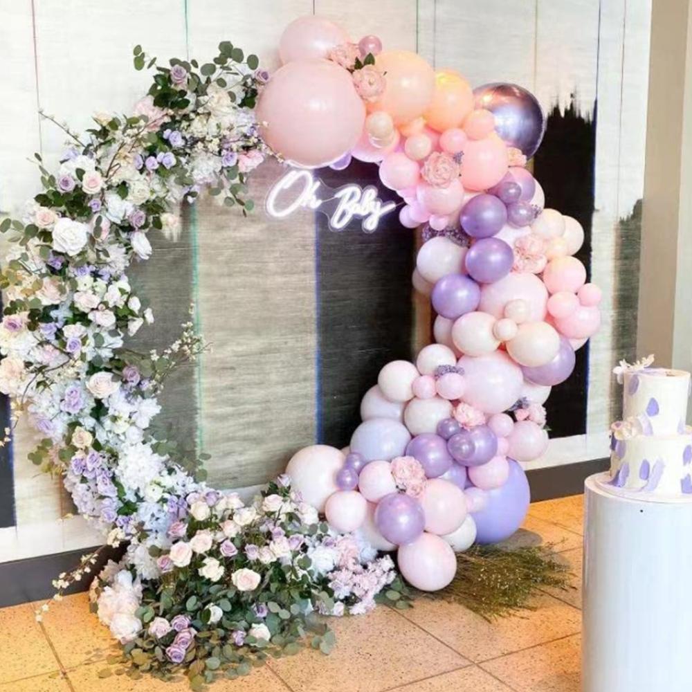 Runtowo 1pc Metal Ring Balloon Arch Bracket, Wedding Arch Decoration, Birthday Party Supplies