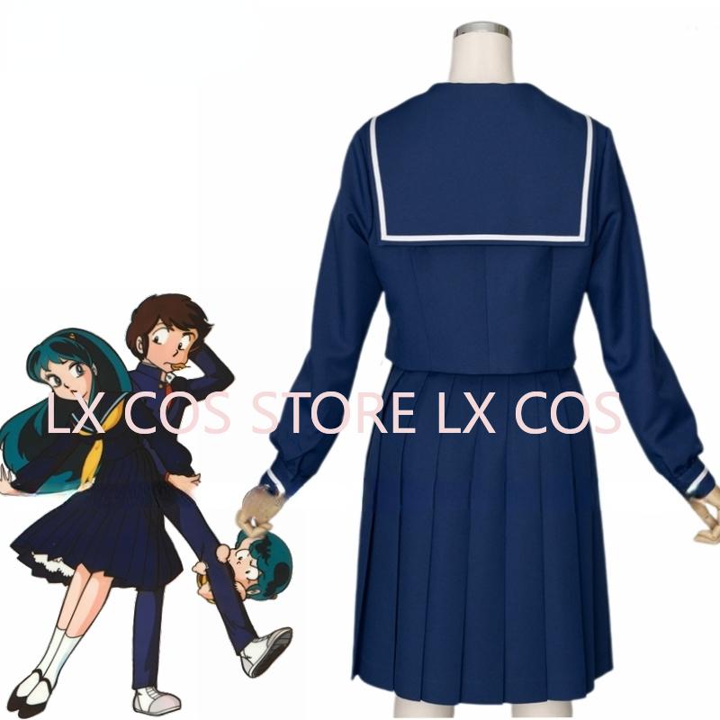 Anime Urusei Yatsura Lum Cosplay School Uniform Costume Custom Sizes Wig