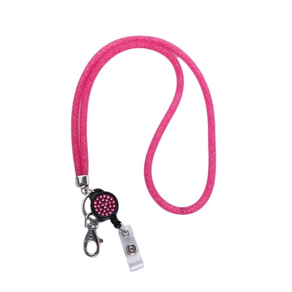 Tag Holder Retractable Badge Badge Holder Clip Lanyard Hanging Rope ID Badge Holder Necklace Strap