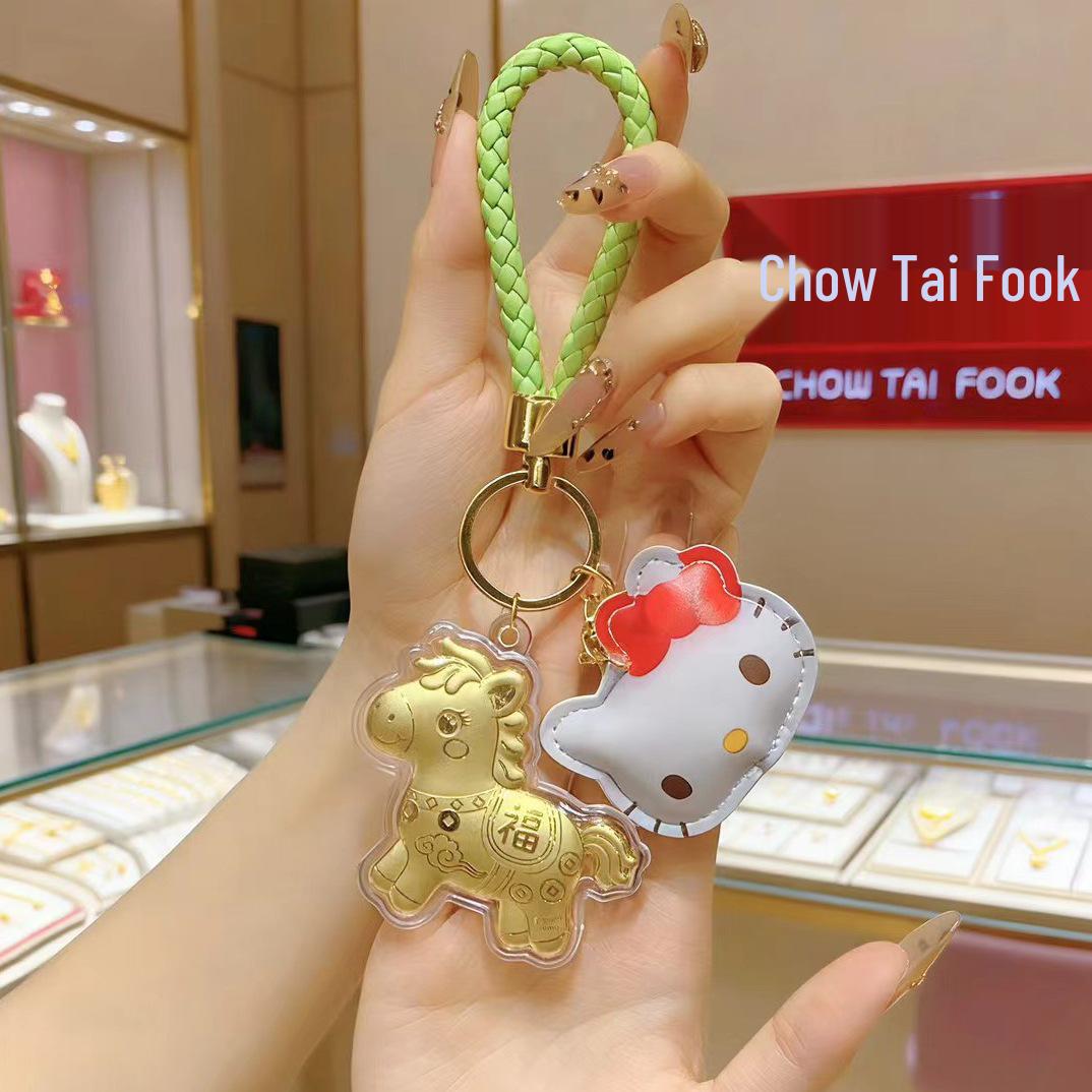 

Ключниця-підвіска з чистого золота 999 проби «Принцесо, розбагатій» - Мультяшний брелок для мобільних телефонів та сумок