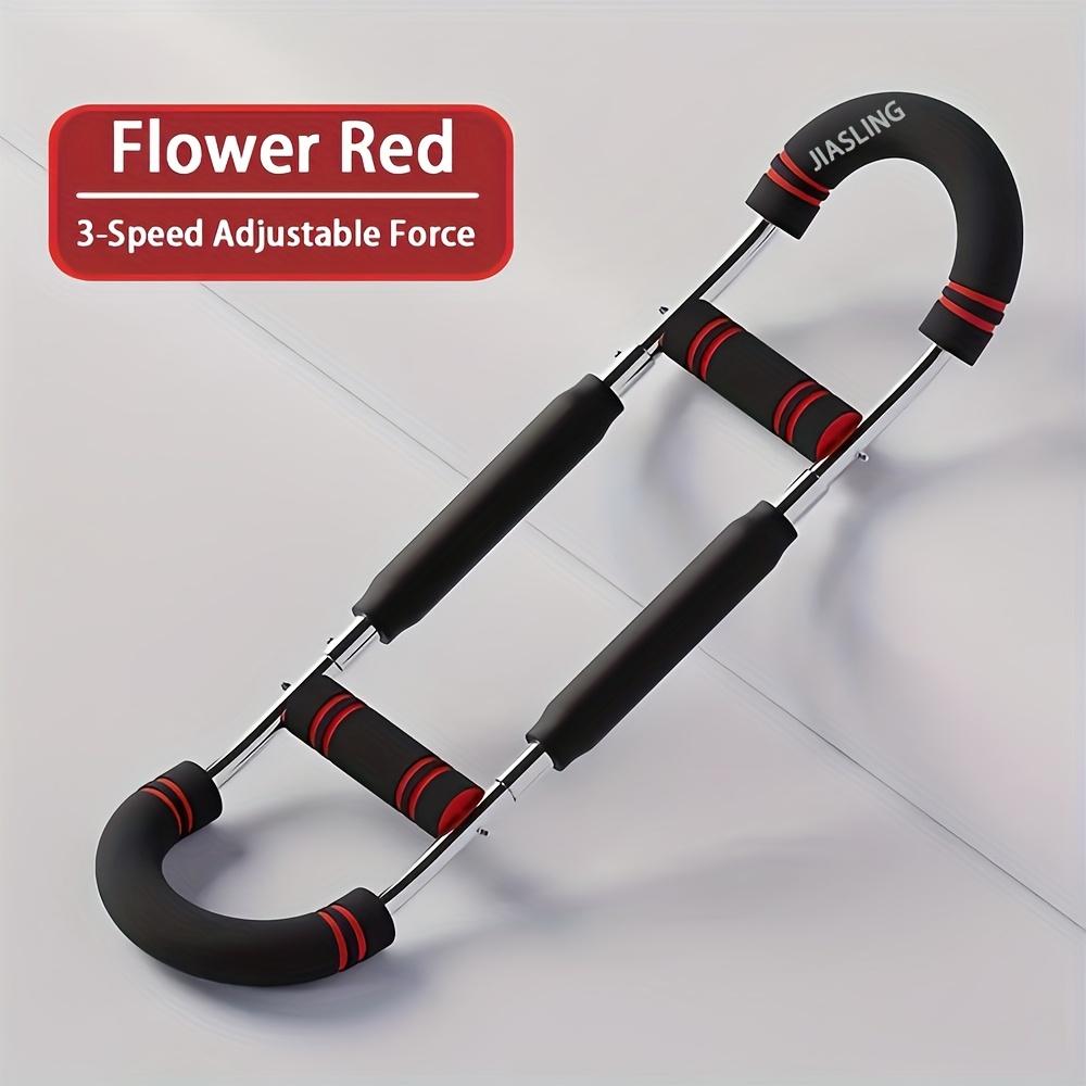 U-Shaped Adjustable Forearm and Chest Strength Trainer, 60-100 Lbs Resistance Portable Triceps Workout Equipment for Home Gym Fitness