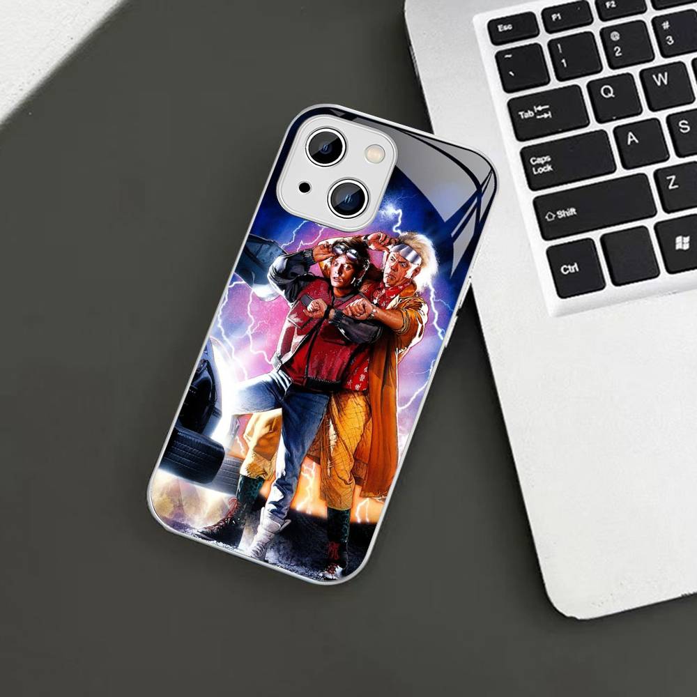 

Movie Back To The F-Future Tempered Glass For Iphone 14 13 12 11 Pro Mini XS MAX 14Plus X XS XR Fundas iphone 14pro max