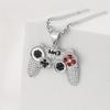Collana Ciondolo Controller da Gioco per Uomo Gioiello Gamepad Borchiato Catena in Lega Non Placcata Accessorio Festa Videogiochi Regalo di Compleanno